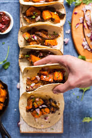 Butternut Squash Portobello Tacos Minimalist Baker Recipes Recipe Vegan Tacos Recipes Vegan Dishes Recipes
