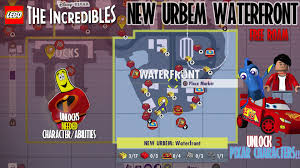 You can only buy a character you have already unlocked by holding the triangle . Lego The Incredibles New Urbem Waterfront Free Roam Htg Happy Thumbs Gaming