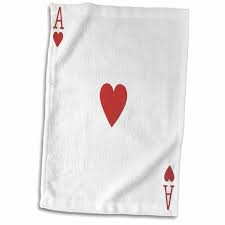 Oswald from the king of fighters xi is a death dealer and thus his attacks from his fighting style of karnoffel have playing card theme: Symple Stuff Ace Of Hearts Playing Card Heart Suit Gifts For Cards Game Players Of Poker Bridge Games Hand Towel Wayfair