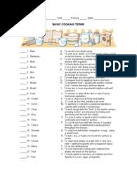 The same result can be obtained by marinating meat in papaya or pineapple juice. Cooking Terms Pdf Dough Cooking