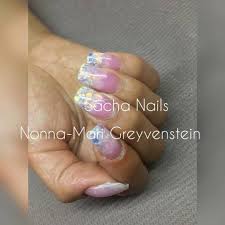 Make use of many shades of pink from light to dark. Dark Pink Acrylic Ombre With Unicorn Sacha Nails Nail Artist Facebook