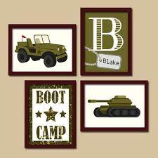 Boys Bedroom Walls Army Wall Art Military Decor Big Boy Bedroom Pictures Canvas Or Prints Army Theme Decor Tank Jeep Solider Boot Camp Set Of 4 Pictures Boys Bedroom Wall