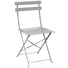 Chaise De Terrasse En Acier Gris Bolero Gh551 Chaise Terrasse Chaise De Jardin Chaise Salle A Manger