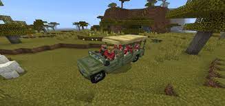 Mrcrayfish's vehicle mod is about creating fun and useful vehicles. Safari Vehicle Minecraft Pe Addon Mod 1 16 1 15 1 14 1 13