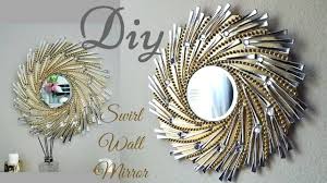 Diy Swirl Mirror Wall Decor Wall Decorating Ideas Youtube Diy Wall Art Decor Diy Wall Decor Mirror Wall Decor