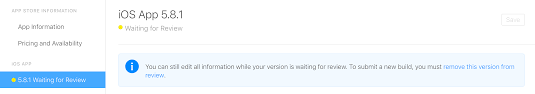 Remove Ios App When The Status Is Waiting For Review Stack Overflow