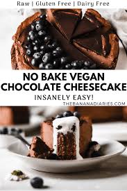 Easy Vegan Chocolate Cheesecake Gluten Free Vegan Chocolate Healthy Cheesecake Chocolate Cheesecake