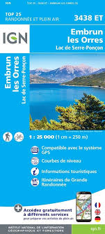 Tout est là pour partager des vacances inoubliables ! Embrun Les Orres Lac De Serre Poncon 1 25 000 Collectif Amazon De Bucher