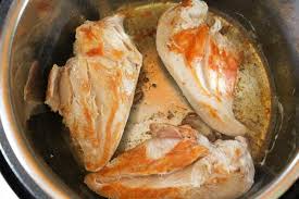 Using the sauté setting on your instant pot, add a bit of oil; Instant Pot Thai Chicken Rice Bowls