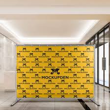 Download Free Step And Repeat Banner Mockup Psd Template Amockup Com
