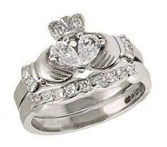 Claddagh Engagement Ring Claddagh Ring Wedding Celtic Wedding Rings Wedding Ring Sets