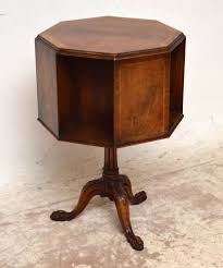 Small Antique Inlaid Walnut Revolving Book Stand Table Church Street Antiques Antique Furniture Book Stands Table Revolving Bookcase