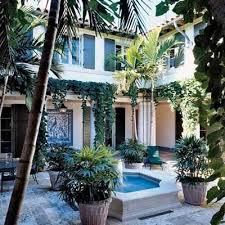 Tropical Courtyard In A Traditional House In Tunisia Decoration Exterieur Jardins Patio