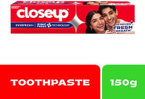 CLOSEUP TOOTH PASTE EVERYFRESH ZINC TECHNOLOGY 150GM