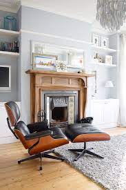 Edwardian Living Room With Fireplace And Eames Lounge Chair Little House On The Corner Victorian Living Room Living Room With Fireplace Living Room Designs