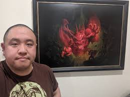 Going to Bloodstock Festival this week?! To celebrate their 20th  anniversary we will have the "In The Court Of The Dragon'' painting from  the video at the Rock And Metal Museum, be