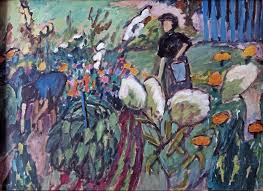 Isabelle jansen (author), the gabriele munter und johannes eichner (editor), stadtische galerie im lenbachhaus munche (editor) & 0 more. Gabriele Munter Im Garten In Murnau 1912 Painting Gabriele Munter Fine Art Painting