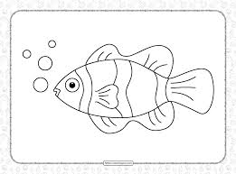 Valentine's day emphases love of all kinds. Free Printable Red Clownfish Coloring Page