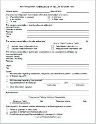 Medical Authorization Form Template Choice Image - Template Design Ideas