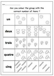 Numbers To 5 Teacher Worksheet French Printable For Counting Etsy French Worksheets French Numbers Learning French For Kids