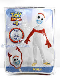 Boys Girls Medium (8-10) Disney Toy Story 4 Forky Halloween Costume 7Pc Set  New | Ebay