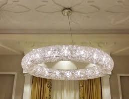 Amazing Ring Crystal With Invisible Frame In Ksa Villa Marchetti Illuminazione Marchettiilluminazio Pendant Light Fixtures Pendant Light Lighting Solutions