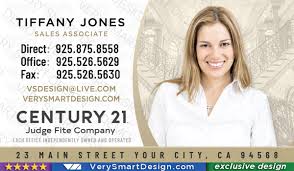 Tips for the best real estate agent business cards. Century 21 Real Estate Business Cards With New C21 Logo Agents 11a Gold And White
