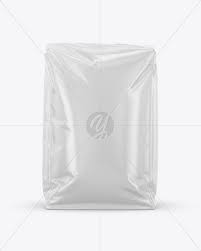 Download Kraft Food Bag Mockup Half Side View In Bag Sack Mockups On Yellow Images Object Mockups PSD Mockup Templates