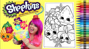 Check spelling or type a new query. Coloring Shopkins Pineapple Crush Giant Coloring Book Page Crayola Crayons Kimmi The Clown Youtube