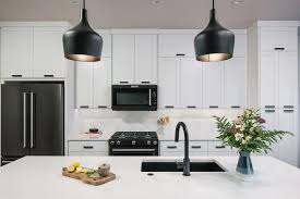 This beautiful black kitchen by april tomlin interiors is brimming with edgy ideas. Contemporary Black And White Kitchen Hgtv