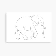 Wandbilder Elefant Strichzeichnung Redbubble 2) zeichne eine horizontale und eine vertikale linie, die sich in der zeichne die äußeren ränder der silhouette auf das papier. wandbilder elefant strichzeichnung redbubble