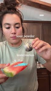 Replying to @Alyssa pickles, watermelon, what else 👀 #mamav #mamavs #sour  #sourcandy #tastetest #blueraspberry #bluerazz #sourpowder #slushpuppie
