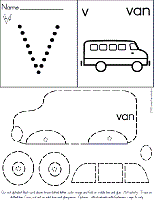 This coloring page shows a large letter v with colorable pictures of a vase, volcano, van, violin and vest inside it. Letter V Coloring Pages Worksheets And Color Posters