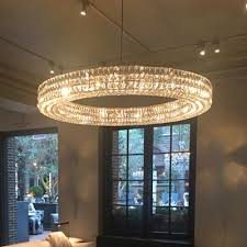 Clear K9 Crystal Ring Hanging Ceiling Light Traditional 6 9 Heads Living Room Chandelier Light Takeluckhome Com