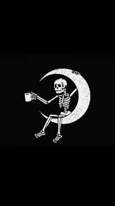 Pin By Iqbal On Coffee Skull Wallpaper Halloween Wallpaper Iphone Black Aesthetic Wallpaper