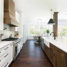 How to install a fake brick backsplash. 75 Beautiful Farmhouse Kitchen With Brick Backsplash Pictures Ideas July 2021 Houzz