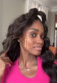 Finding your perfect match should feel this easy. Which shade would you go  for? Liquid Foundation Sample Set in dark. Shades worn: 💙 Brulee 💙 Chai  💙 Maple 💙 Clay 💙 Oak #nontoxicmakeup ...