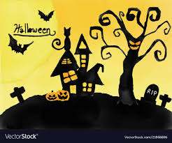 Image result for haunted halloween silhouette images