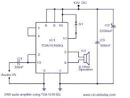 Youre in homewiringdiagram.blogspot.com, youre on page that contains wiring diagrams and wire scheme associated with tda 7295 subwoofer circuit. 24w Amplifier Using Tda1516