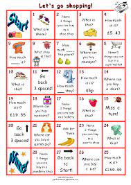 Shops And Shopping Boardgame English Lessons Learning English For Kids English Language Teaching