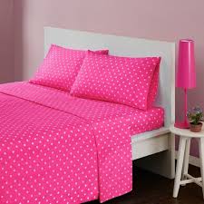 Black And White Polka Dot Sheets Twin Modern Hot Pink White Polka Dot Cotton Sheet Set Mizone Pink Bed Sheets Sheet Sets Dots Sheets