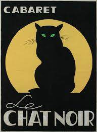 Poster By Escher Gielijn 1961 Cabaret Le Chat Noir Nederland Black Cat Cat Posters Le Chat Noir