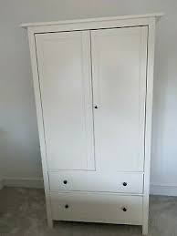 Wardrobes let you organise your clothes, shoes or any other thing you want to store in a practical and stylish way. Ikea Hemnes Off White Double Wardrobe Bh14 Area 62 00 Picclick Uk