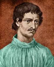 The Italian philosopher, Giordano Bruno