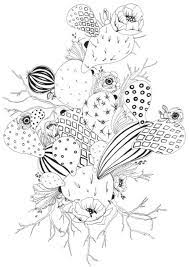 Multiple cacti silhouettes with lines for the texture of the cactus. 13 Best Succulent Cactus Coloring Books Pages Cool Coloring Pages Coloring Books Mandala Coloring Pages