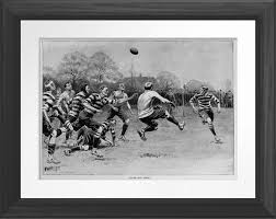 Punted Into Touch Vintage Rugby Print Zazzle Com Poster Prints Rugby Art Poster Art