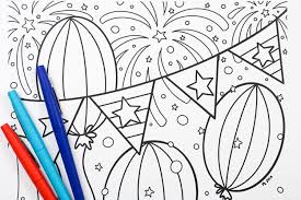 This incredibly detailed colouring page for older children features lots of children dressed up for fourth of july. 4th Of July Coloring Page Hey Let S Make Stuff