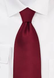 Solid Silk Tie in Dark Carmine-Red | Bows-N-Ties.com