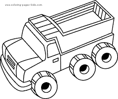 School's out for summer, so keep kids of all ages busy with summer coloring sheets. Big Truck Coloring Page