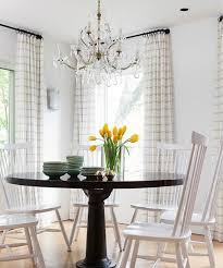 Modern Farmhouse Curtains Check Linen Country Farmhouse Etsy Black And White Dining Room White Dining Room Dining Room Curtains